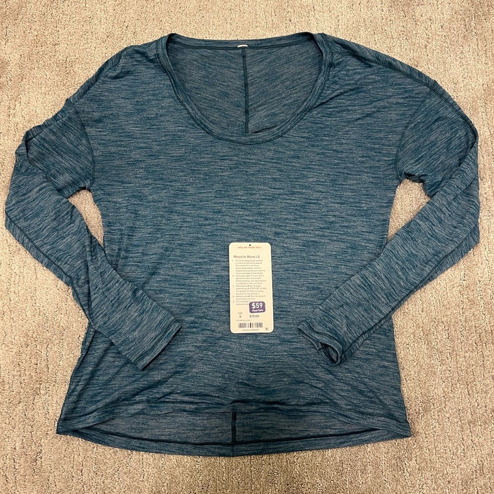 Lululemon teal long sleeve